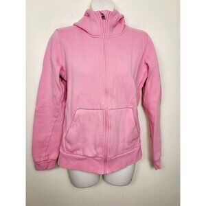 MPG pink LuxeFleece zip up hoodie. Size XS